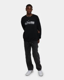 Goat Crew Butterfly Effect Vintage Crewneck Black Wash -Champioe Style 02043707 YB295 mens 0080