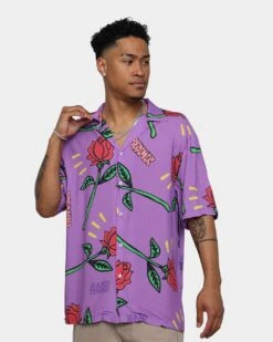 Pas De Mer Hard Times Shirt Purple