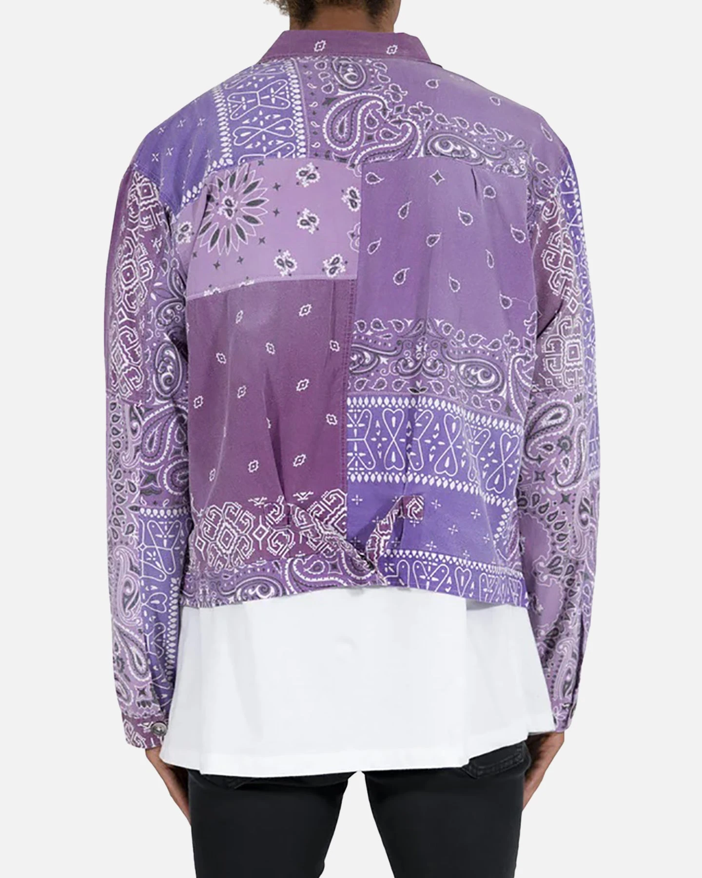 MNML Bandana Trucker Shirt Purple 6 MNML Bandana Trucker Shirt Purple - Image 4