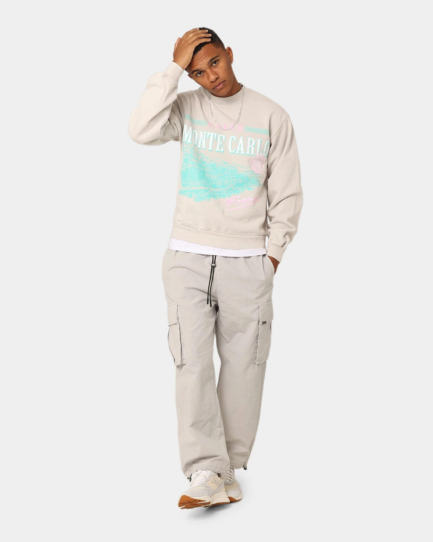 Carré Monte Carlo USA Crewneck Cement 5 Carré Monte Carlo USA Crewneck Cement - Image 3