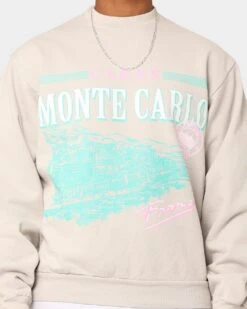 Carré Monte Carlo USA Crewneck Cement 12 Carré Monte Carlo USA Crewneck Cement -Champioe Style 02044464 Y1600 mens 030