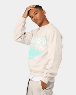 Carré Monte Carlo USA Crewneck Cement 15 Carré Monte Carlo USA Crewneck Cement -Champioe Style 02044464 Y1600 mens 060