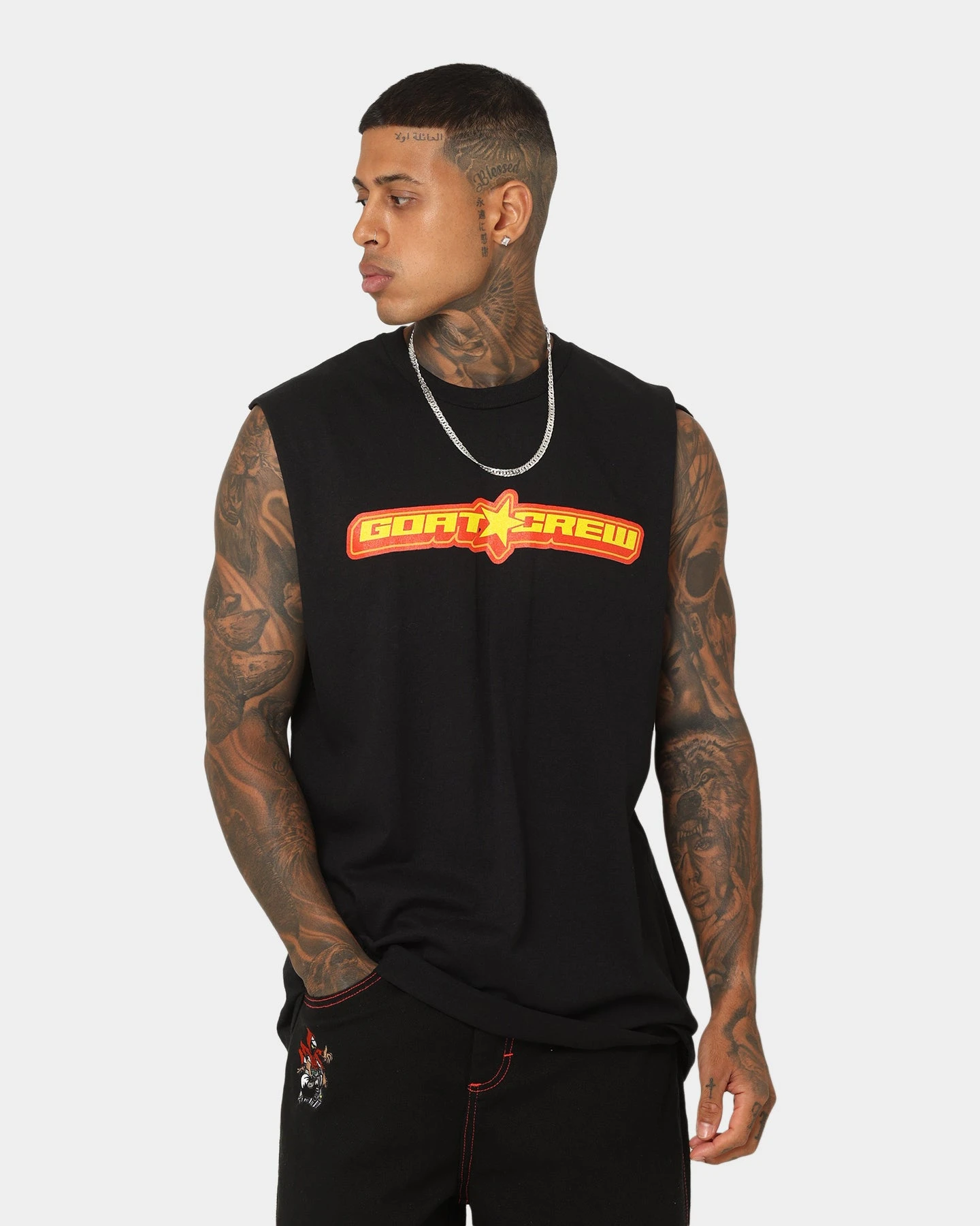 Goat Crew Star Muscle T-Shirt Black 3 Goat Crew Star Muscle T-Shirt Black