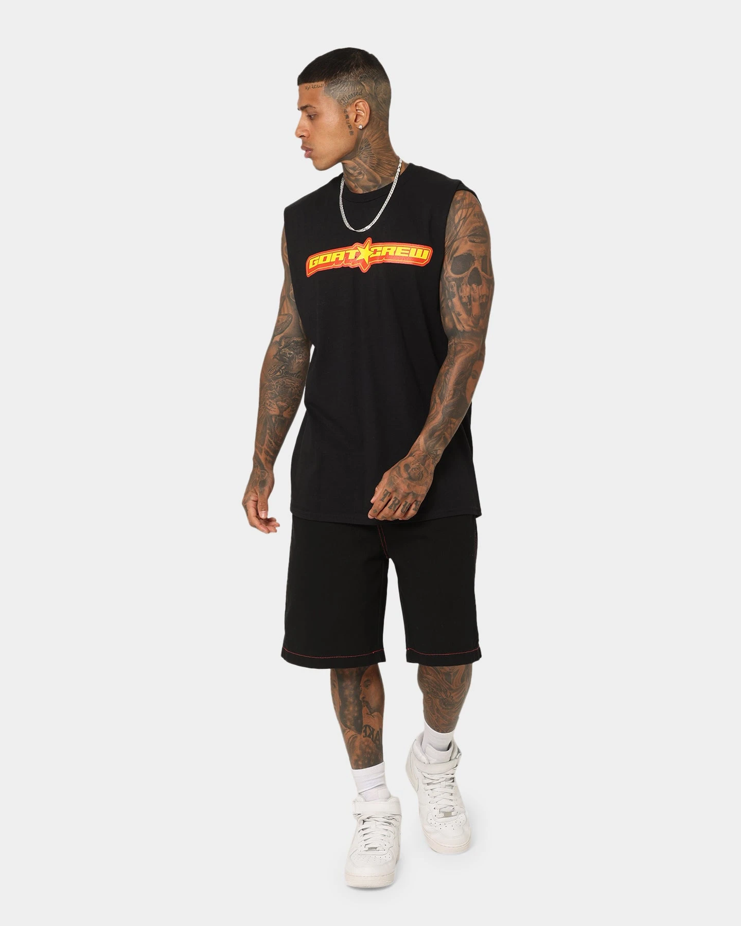 Goat Crew Star Muscle T-Shirt Black 4 Goat Crew Star Muscle T-Shirt Black - Image 2