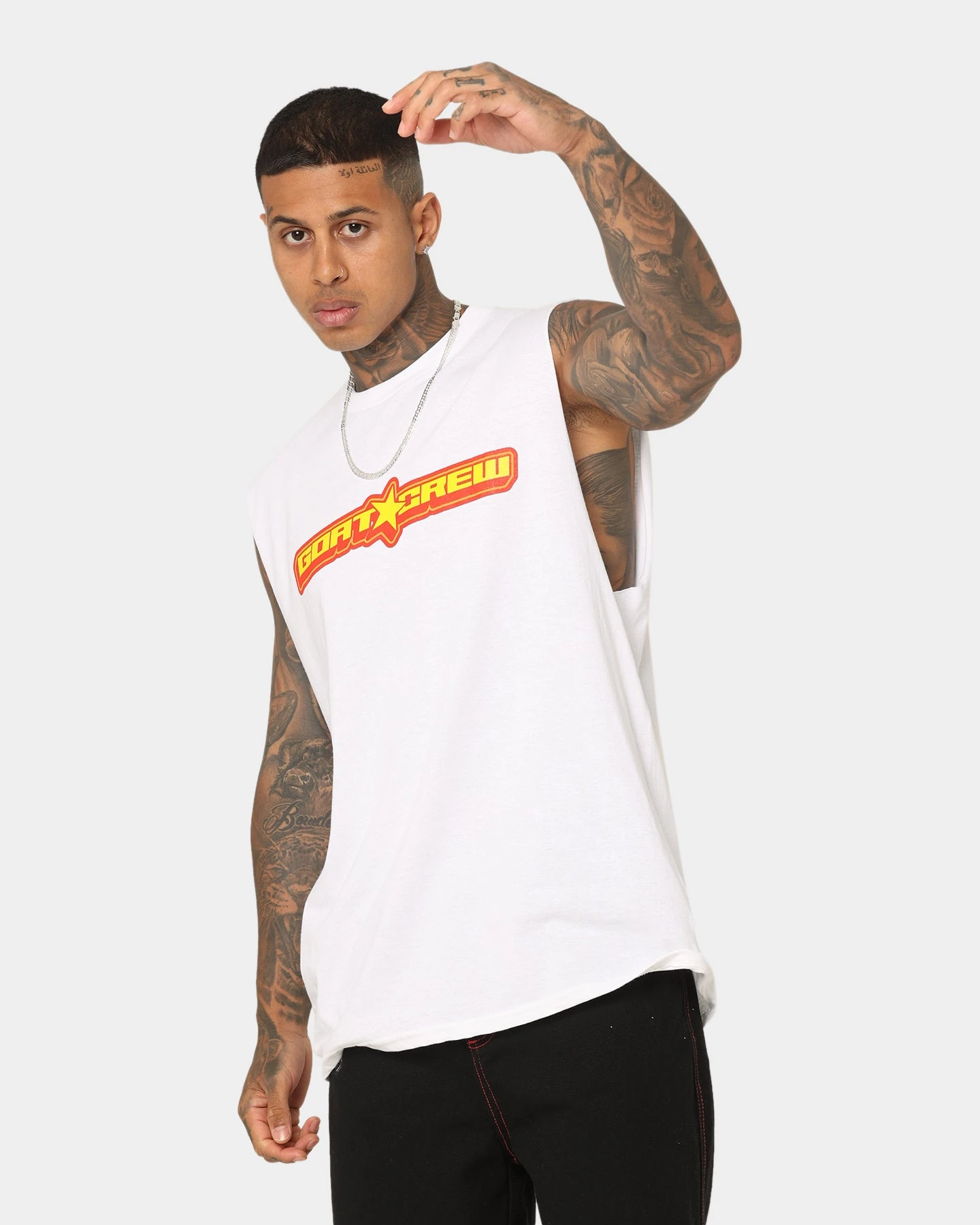 Goat Crew Star Muscle T-Shirt White 3 Goat Crew Star Muscle T-Shirt White