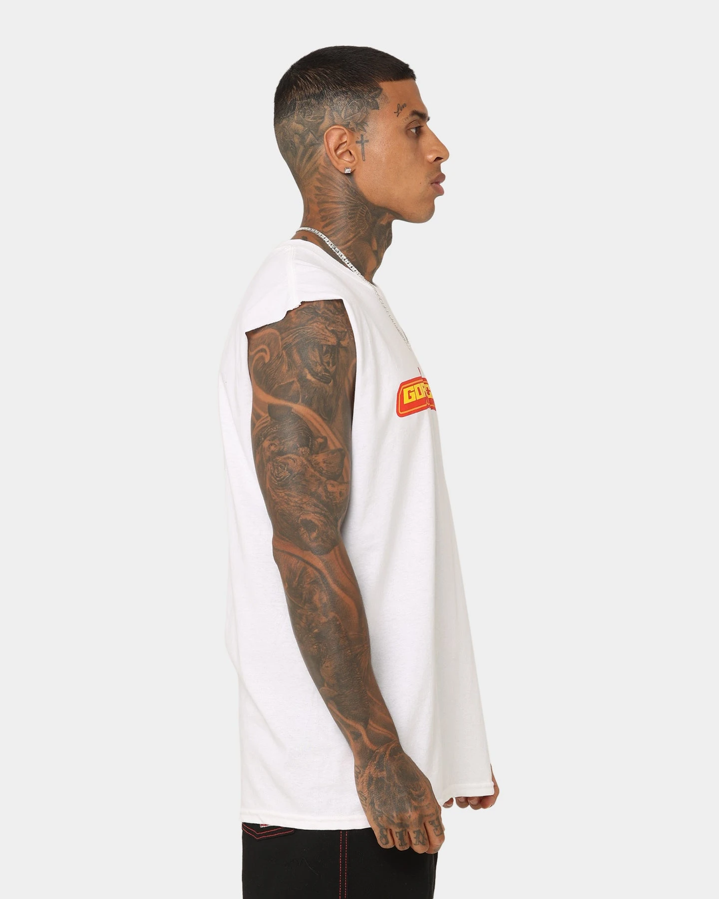 Goat Crew Star Muscle T-Shirt White 7 Goat Crew Star Muscle T-Shirt White - Image 5