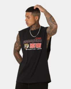 Goat Crew Harajuku Muscle T-Shirt Black -Champioe Style 02044572 YB001 mens 0060