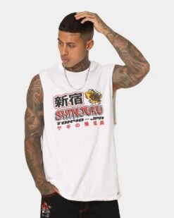 Goat Crew Shinjuku Muscle T-Shirt White