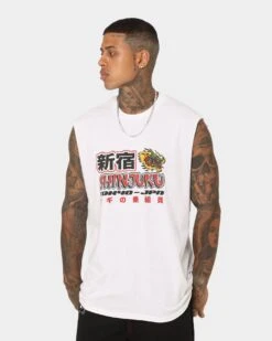 Goat Crew Shinjuku Muscle T-Shirt White -Champioe Style 02044573 YW100 mens 0060