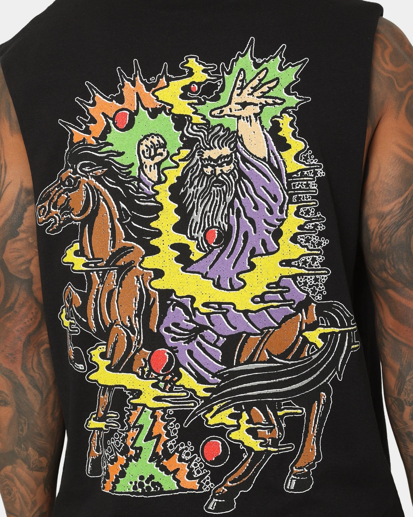 Rats Get Fat Dark Horse Muscle T-Shirt Black 7 Rats Get Fat Dark Horse Muscle T-Shirt Black - Image 5