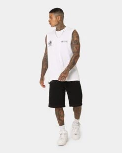 Rats Get Fat Gun Range Muscle T-Shirt White -Champioe Style 02044578 YW100 mens 0030