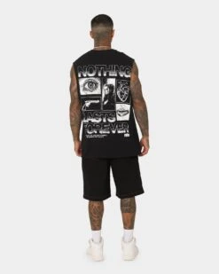 Rats Get Fat Nothing Muscle T-Shirt Black 17 Rats Get Fat Nothing Muscle T-Shirt Black -Champioe Style 02044579 YB001 mens 0080