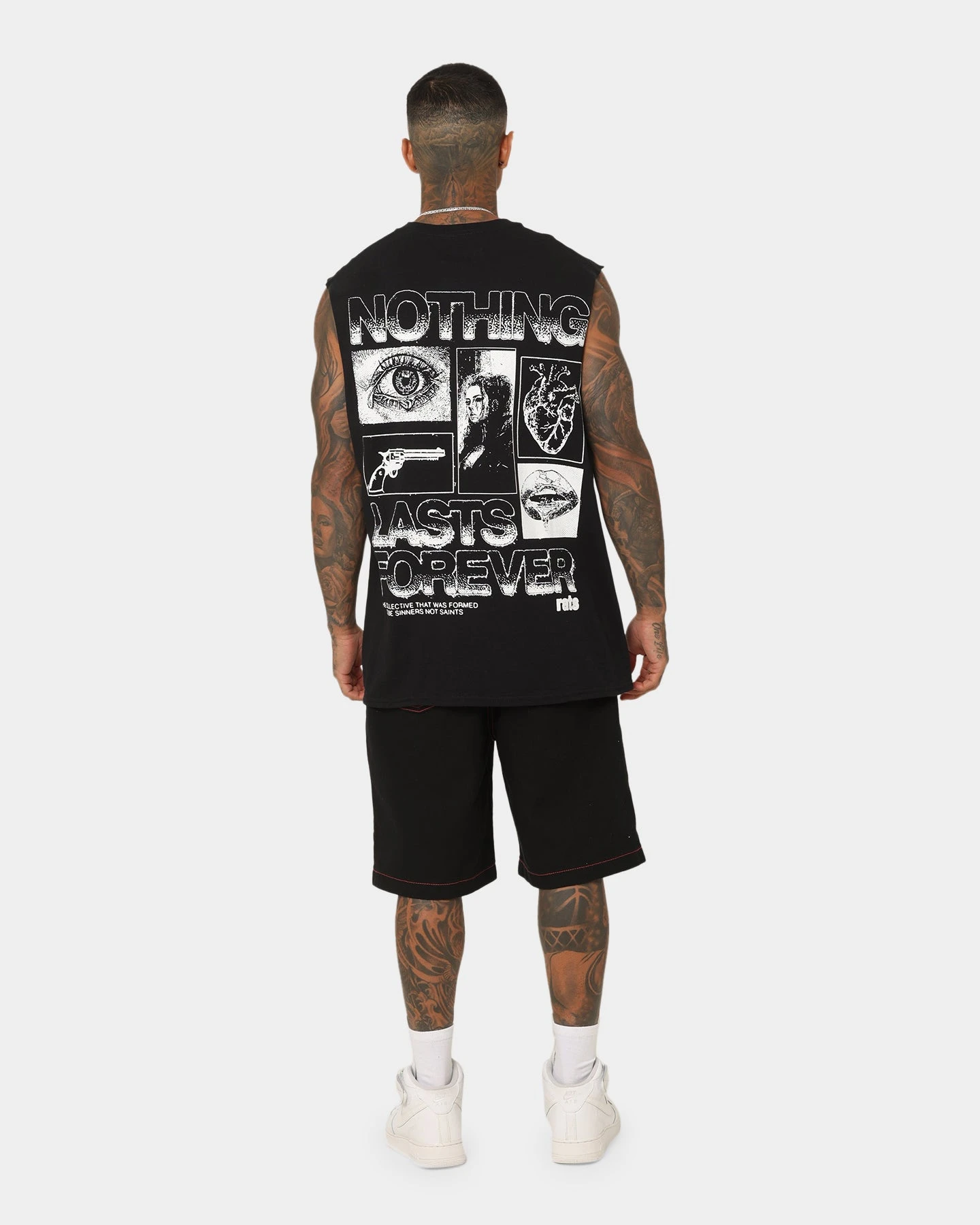 Rats Get Fat Nothing Muscle T-Shirt Black 10 Rats Get Fat Nothing Muscle T-Shirt Black - Image 8