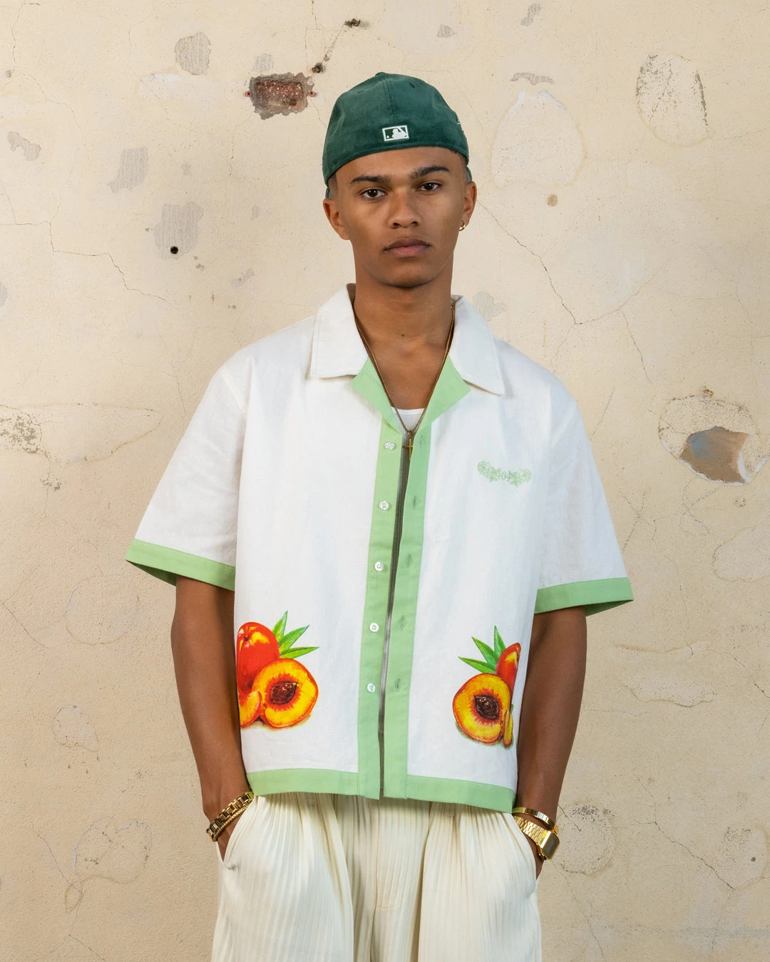 404 Southern Orchards Button Up T-Shirt Ecru 4 404 Southern Orchards Button Up T-Shirt Ecru - Image 2