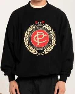 Carre Heritage Oversized Crewneck Black -Champioe Style 02044670 YB001 mens 0003