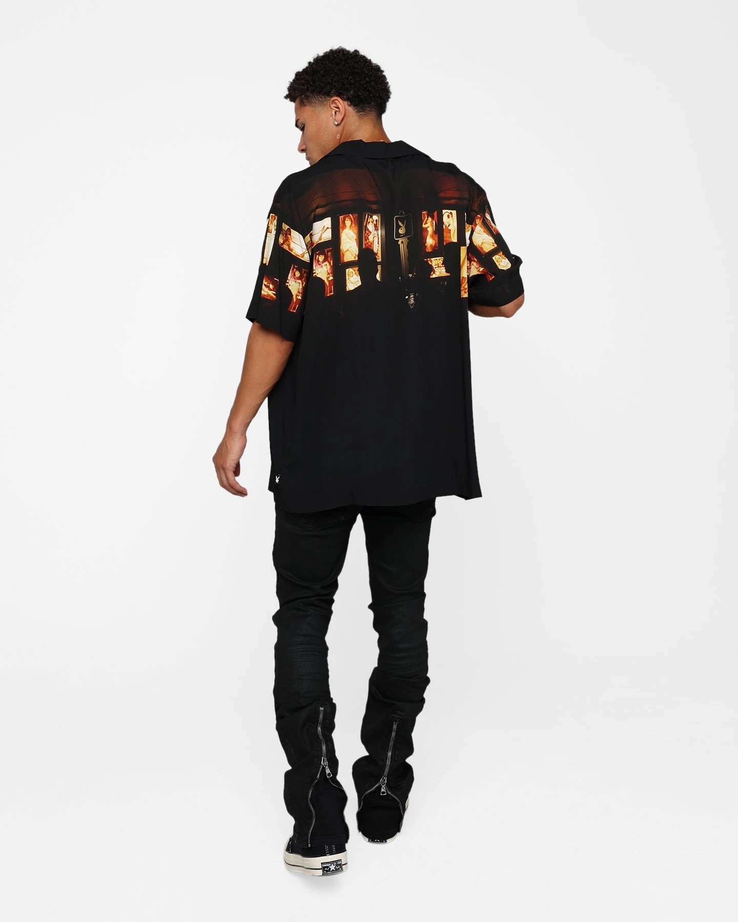 Playboy X Culture Kings Key Party Shirt Black/Multi 10 Playboy X Culture Kings Key Party Shirt Black/Multi - Image 8