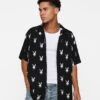 Playboy X Culture Kings Chrome Party Shirt Black 1 Playboy X Culture Kings Chrome Party Shirt Black -Champioe Style 02044684 YB001 mens 0010
