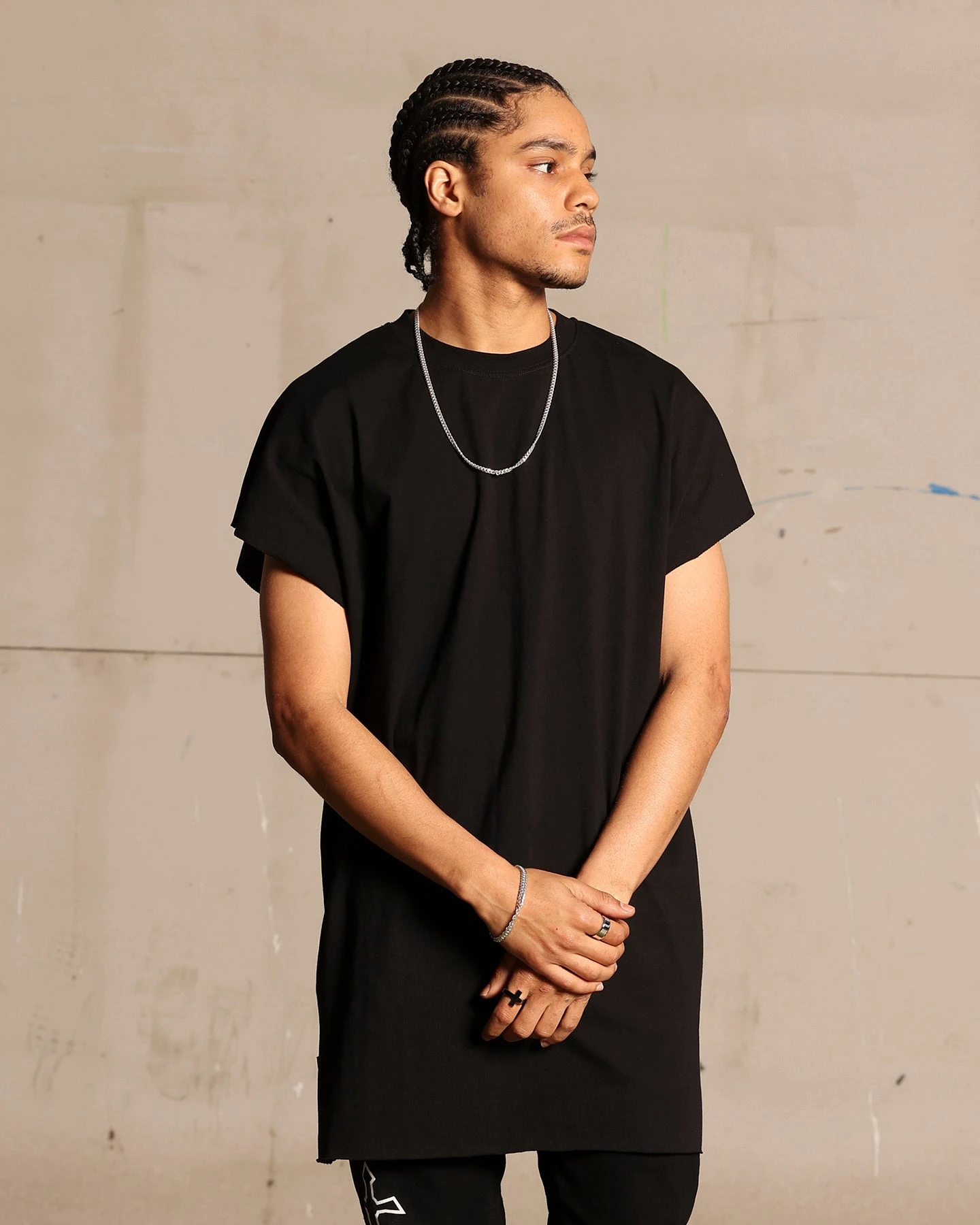 Saint Morta Cutoff Bat T-Shirt Black 2 Saint Morta Cutoff Bat T-Shirt Black