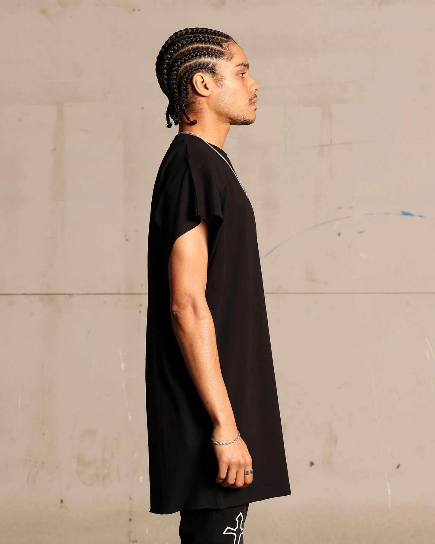 Saint Morta Cutoff Bat T-Shirt Black 6 Saint Morta Cutoff Bat T-Shirt Black - Image 5