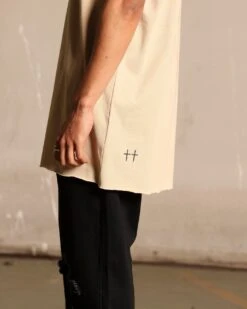 Saint Morta Cutoff Bat T-Shirt Stone 15 Saint Morta Cutoff Bat T-Shirt Stone -Champioe Style 02044690 YS400 mens 0070