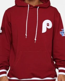 New Era Philadelphia Phillies Logo Select Hoodie Red -Champioe Style 02044906 YR001 mens 0040
