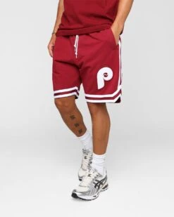New Era Philadelphia Phillies Logo Select Shorts Red -Champioe Style 02044907 YR001 mens 0040