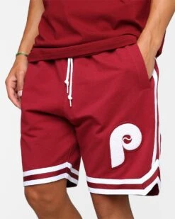 New Era Philadelphia Phillies Logo Select Shorts Red -Champioe Style 02044907 YR001 mens 0060