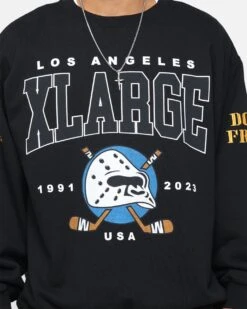 X-Large Hockey Crewneck Sweatshirt Black -Champioe Style 02044975 YB001 mens 0030