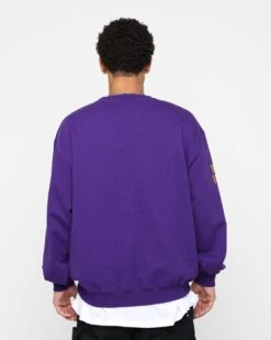 X-Large Hockey Crewneck Sweatshirt Purple -Champioe Style 02044975 YP200 mens 0040
