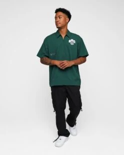 Students Golf Baker Cabana Shirt Green 13 Students Golf Baker Cabana Shirt Green -Champioe Style 02044980 YG600 default 0030