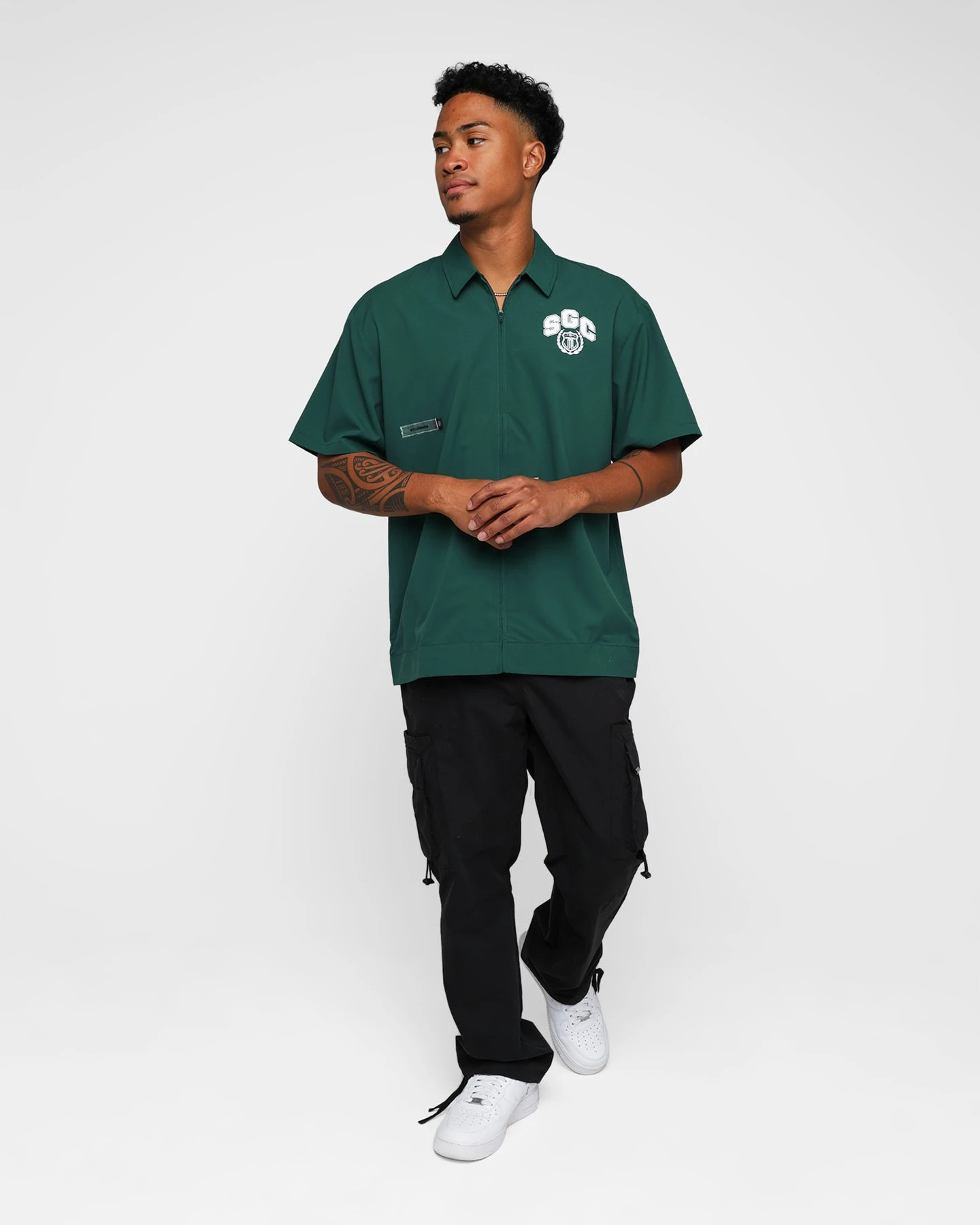 Students Golf Baker Cabana Shirt Green 5 Students Golf Baker Cabana Shirt Green - Image 3