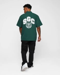 Students Golf Baker Cabana Shirt Green 18 Students Golf Baker Cabana Shirt Green -Champioe Style 02044980 YG600 default 0080