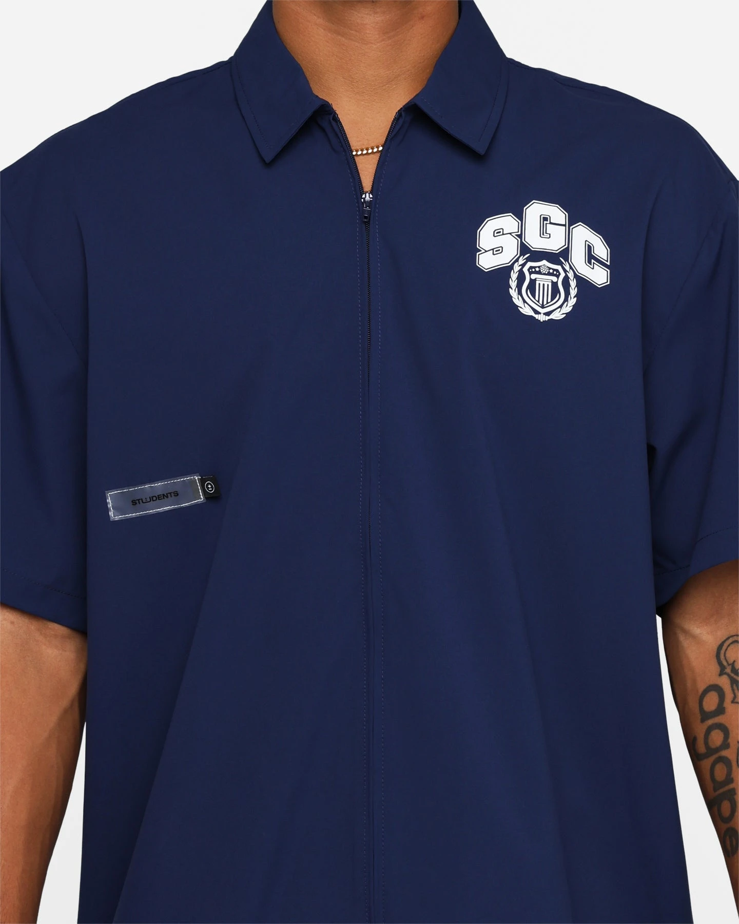 Students Golf Baker Cabana Shirt Navy 6 Students Golf Baker Cabana Shirt Navy - Image 4