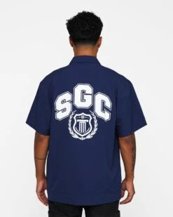 Students Golf Baker Cabana Shirt Navy 15 Students Golf Baker Cabana Shirt Navy -Champioe Style 02044980 YN200 default 0050