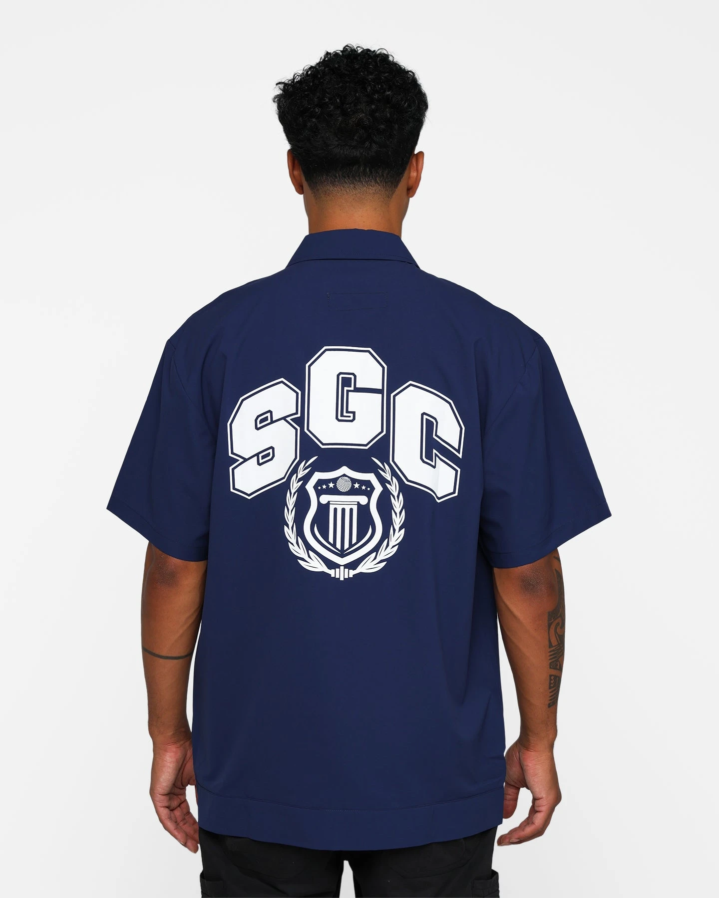 Students Golf Baker Cabana Shirt Navy 7 Students Golf Baker Cabana Shirt Navy - Image 5