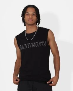 Saint Morta Origins Muscle T-Shirt Black/White