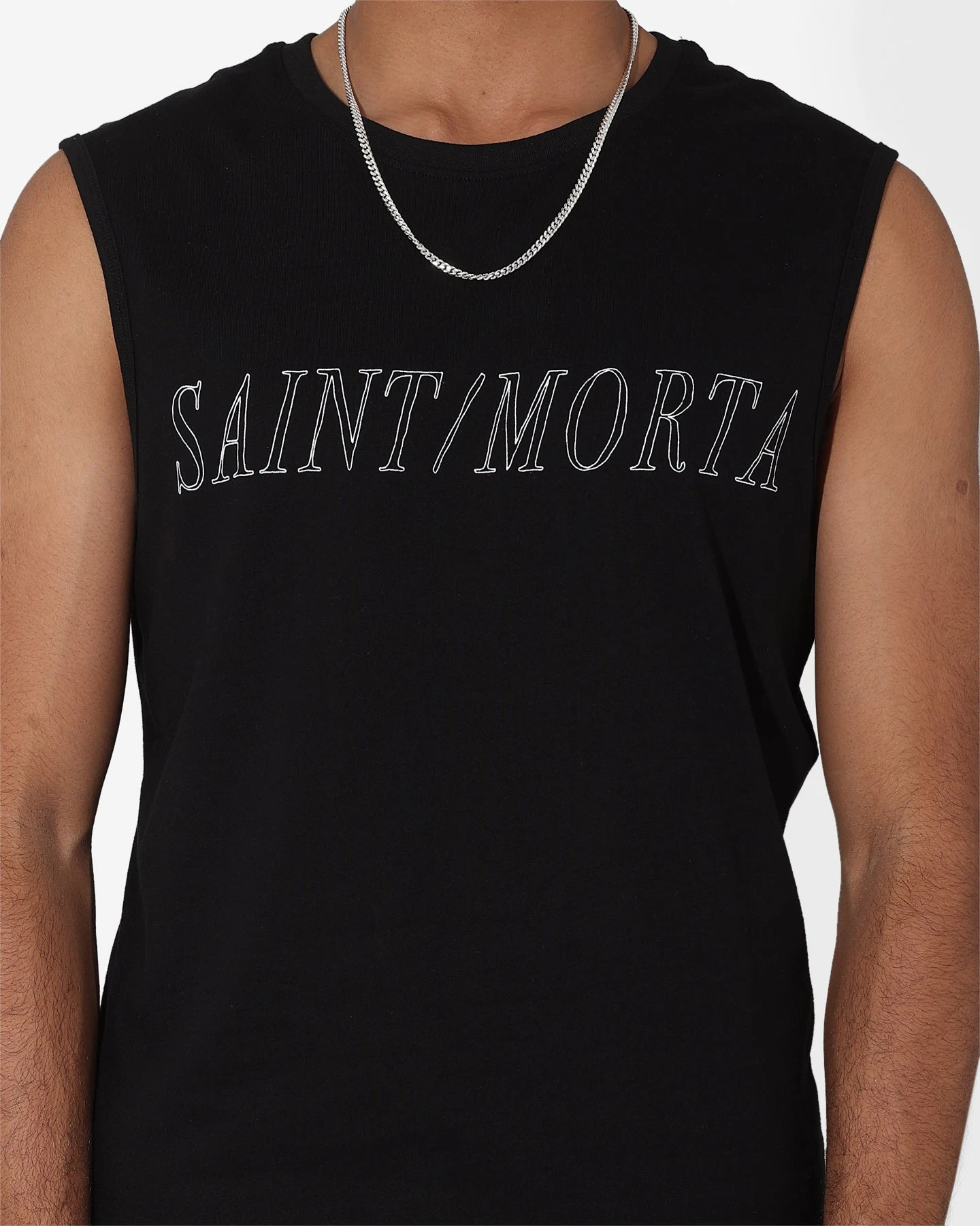 Saint Morta Origins Muscle T-Shirt Black/White 5 Saint Morta Origins Muscle T-Shirt Black/White - Image 3