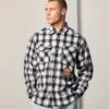 Carre Elevated Long Sleeve Button Up Shirt Black Plaid 2 Carre Elevated Long Sleeve Button Up Shirt Black Plaid -Champioe Style 02045140 YB635 mens 0001