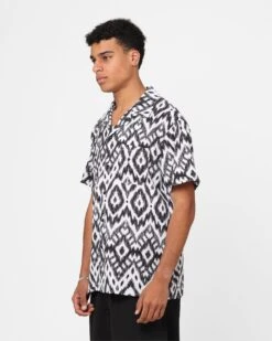 XXIII Horizon Button Up Shirt Black/White -Champioe Style 02045286 YB012 mens 0060