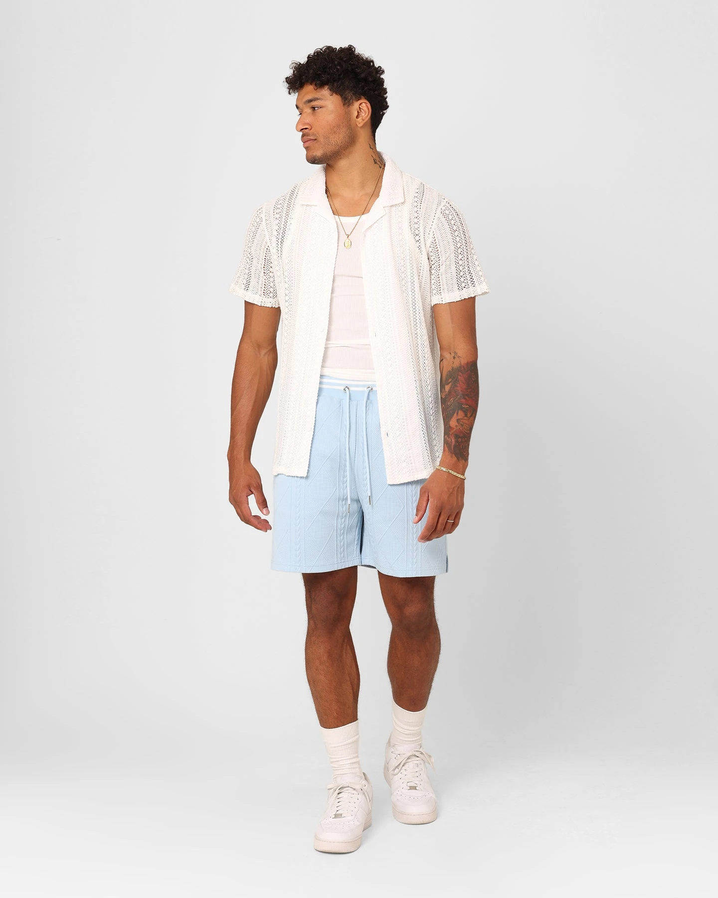 XXIII Franjo Knit Button Up Shirt Off White 4 XXIII Franjo Knit Button Up Shirt Off White - Image 2