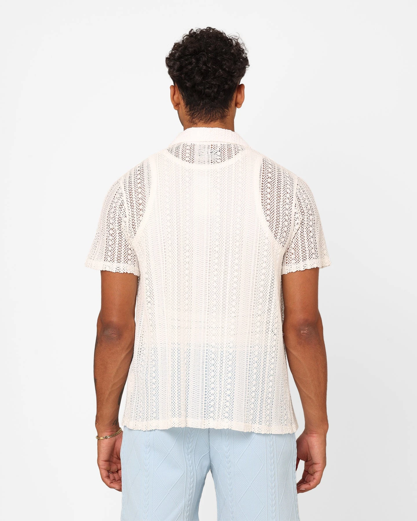 XXIII Franjo Knit Button Up Shirt Off White 6 XXIII Franjo Knit Button Up Shirt Off White - Image 4
