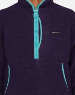 Raised By Wolves Sherpa Fleece Half-Zip Pullover Aubergine -Champioe Style 02045345 YA021 default 0030
