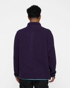 Raised By Wolves Sherpa Fleece Half-Zip Pullover Aubergine -Champioe Style 02045345 YA021 default 0040