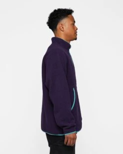 Raised By Wolves Sherpa Fleece Half-Zip Pullover Aubergine -Champioe Style 02045345 YA021 default 0050