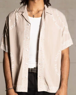 Saint Morta Erebos Short Sleeve Shirt Stone -Champioe Style 02045382 YS400 mens 000030