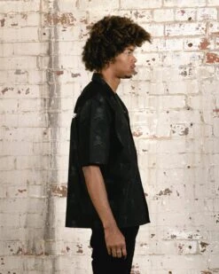 Saint Morta Rest In Pieces Short Sleeve Shirt Black -Champioe Style 02045393 YB001 mens 0060