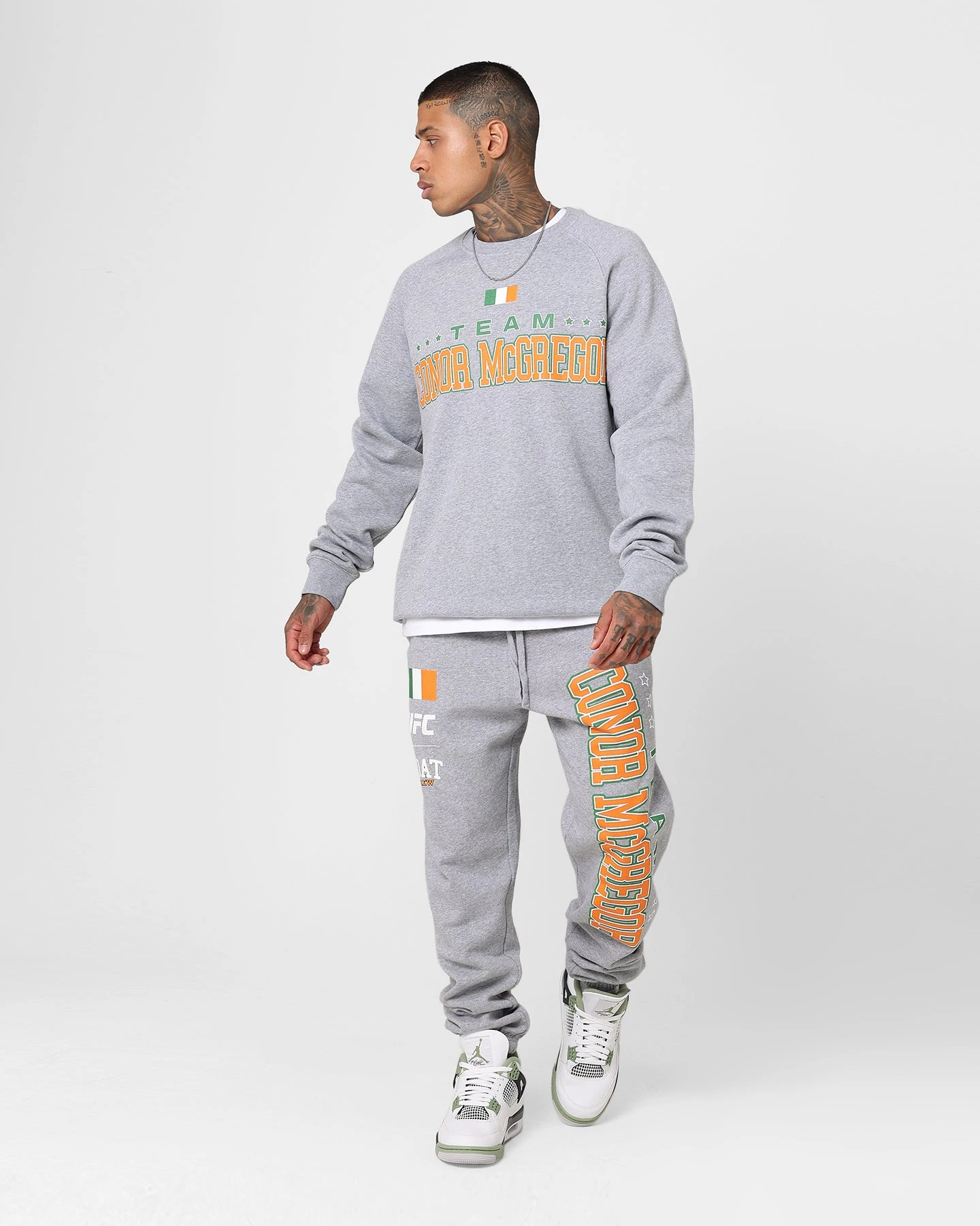 Goat Crew X UFC Conor McGregor Team McGregor Crewneck Grey 5 Goat Crew X UFC Conor McGregor Team McGregor Crewneck Grey - Image 3