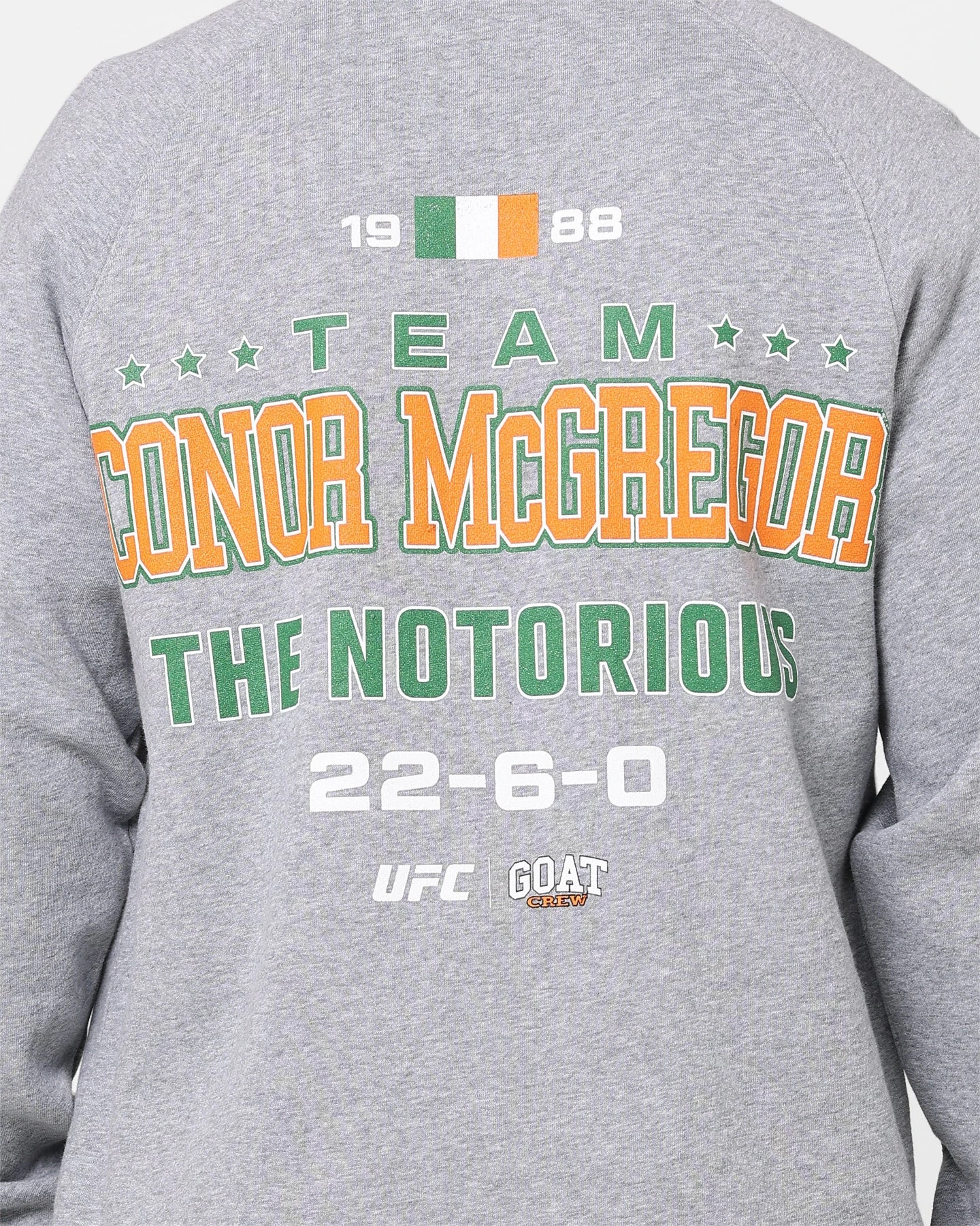 Goat Crew X UFC Conor McGregor Team McGregor Crewneck Grey 7 Goat Crew X UFC Conor McGregor Team McGregor Crewneck Grey - Image 5