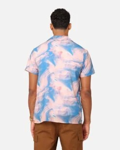 XXIII Distorted Button Up Shirt Pink/Blue -Champioe Style 02045471 YP005 mens 00040 3f2a3196 5dc2 420a ba0f 07f2e3b58e3f