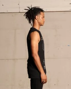 Saint Morta Shadow King Muscle T-Shirt Black -Champioe Style 02045583 YB001 mens 0050